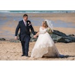 Groom With Bride Wearing Ball Gown Trinity By Maggie Sottero