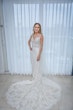 Bride Wearing Sheath Crepe Wedding Dress Cambridge By Sottero And Midgley