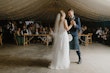 Groom With Bride In Minimalist Wedding Dress With Pearls Sahar Marie By Maggie Sottero