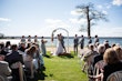 Groom With Bride Wearing Beaded Lace A-Line Wedding Dress With Flutter Sleeves Paige By Maggie Sottero