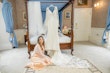 Bride sitting next to Nikki by Maggie Sottero