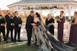 Bride Wearing Black Ballgown Norvinia By Sottero And Midgley