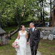 Groom With Bride Wearing Lace Fit-And-Flare Daphne By Rebecca Ingram