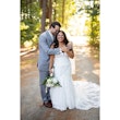 Real Bride in Floral Lace Plus Size Mermaid Wedding Gown Called Giana Lynette by Maggie Sottero