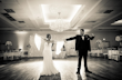 Bride Wearing Boho Sleeved Wedding Dress Bronson By Sottero And Midgley Dancing With Groom