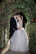 Real Bride In Ruffled Wedding Dress Called Fatima By Maggie Sottero With Groom