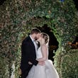 Real Bride In Ruffled Wedding Dress Called Fatima By Maggie Sottero With Groom