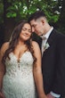 Bride wearing Fiona by Maggie Sottero with her husband