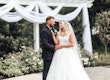 Groom With Bride Wearing Lace Ballgown Zachary By Sottero And Midgley