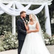 Groom With Bride Wearing Lace Ballgown Zachary By Sottero And Midgley