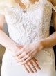 Bride In Crepe And Lace Wedding Dress Called Beverly By Rebecca Ingram