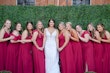 Bride wearing Hamilton wedding dress by Sottero and Midgley with her bridesmaids