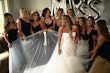 Bride wearing Holden wedding dress by Sottero and Midgley with her bridesmaids