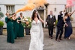 Bride wearing Tuscany Lynette exiting her ceremony