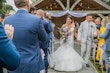 Bride In Colorful Trumpet Kenleigh Sottero Midgley With Guests