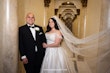 Groom With Bride Wearing Satin Ballgown Kimora By Sottero And Midgley