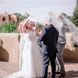 Groom With Bride Wearing A-line Tulle Wedding Dress Ardelle By Rebecca Ingram