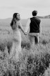 Groom With Bride Wearing Sequin Mermaid Wedding Dress Elsie By Rebecca Ingram