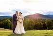 Curvy real bride wearing lace mermaid wedding dress called Judson by Maggie Sottero.