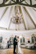 Bride Wearing Nature Lace Wedding Dress Called Albany By Maggie Sottero Dancing With Groom At The Reception