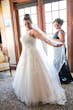 Bride Wearing Lace And Sparkle Tulle Ball Gown Honor Marie By Rebecca Ingram