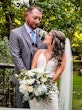 Groom Gazing at Bride in Vintage-Inspired Fitted Wedding Dress called Veronique by Maggie Sottero