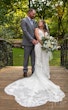 Groom Gazing at Bride in Vintage-Inspired Fitted Wedding Dress called Veronique by Maggie Sottero