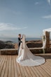 Bride wearing Aspen by Sottero and Midgley with her husband