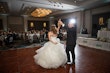 Bride In Sparkle Tulle Ballgown Yasmin Maggie Sottero With Groom and Guests