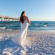 Bride wearing Johanna Lane wedding dress by Maggie Sottero