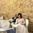 Bride Wearing Glam Long Sleeve Wedding Dress Called Seneca By Sottero And Midgley With Groom