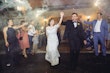 Groom With Bride Wearing White Lace Wedding Dress