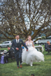 Bride Wearing Ballgown Wedding Dress Called Indiana By Maggie Sottero Running With Groom