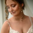 Bride wearing Florence wedding dress by Maggie Sottero