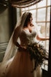 Bride In Beaded And Chiffon Wedding Dress Called Savannah By Maggie Sottero