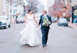 Bride In Square Neck Wedding Dress Called Sawyer By Sottero And Midgley 