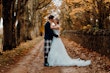 Bride wearing Lettie wedding dress by Rebecca Ingram kissing her husband