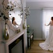 Bride Wearing Lace Long Sleeve Aline Wedding Dress Called Winter By Maggie Sottero