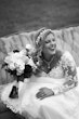 Bride In Off The Shoulder Lace Wedding Dress Called Tiffany By Maggie Sottero 