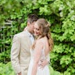 Groom With Bride Wearing Lace Mermaid Wedding Dress Esther By Maggie Sottero