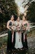 Bride Wearing Crepe Fit-And-Flare Wedding Dress Juanita Louise By Maggie Sottero