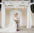 Bride In Lace V-Neck Wedding Dress Called Canberra By Maggie Sottero