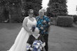 Bride wearing Natasha by Rebecca Ingram with her family