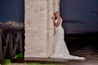 Bride In Boho Lace Wedding Dress Called Burke By Maggie Sottero