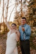 Groom With Bride Wearing Cold Shoulder Crepe Wedding Dress Bracken Lynette By Sottero And Midgley