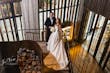 Bride Wearing Simple Ballgown Wedding Dress Called Fortune By Maggie Sottero With Groom