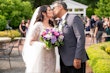 Bride In Sparkly Long Sleeve Riviera By Sottero Midgley With Groom