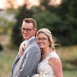 Groom With Bride Wearing Sultry Lace Cap Sleeve Wedding Dress Chauncey By Sottero And Midgley