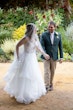 Photo of Bride In Ruffled Wedding Dress Called Timbrey By Maggie Sottero