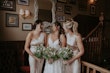 Bridesmaids With Bride Wearing Ladonna By Maggie Sottero